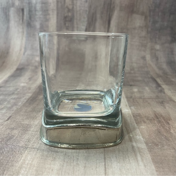 Art Deco Brescia Peltro Crystal Pewter Lowball Glass Whiskey Rocks/Neat Italy - Picture 3 of 12